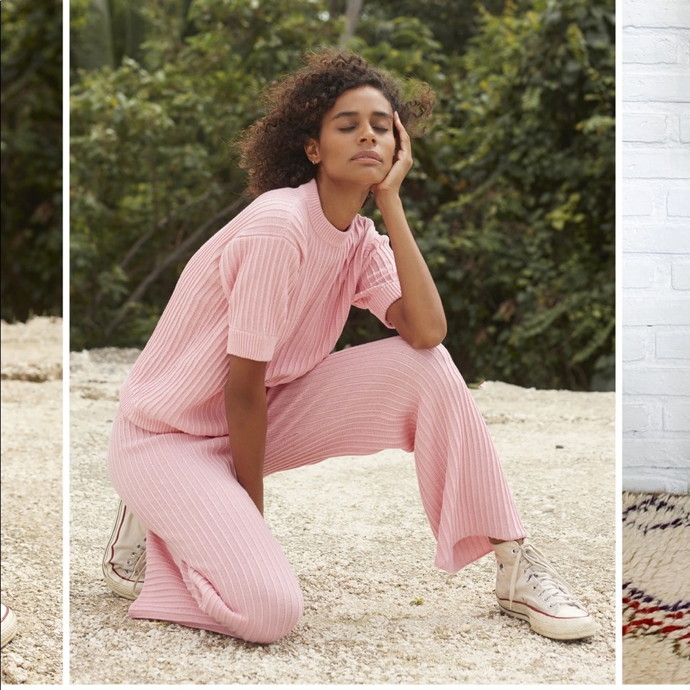 Rue Stiic SHAE KNIT PANT - PINK